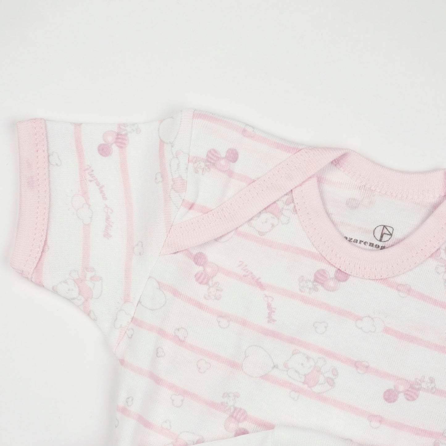 Body in cotone mezza manica per neonata