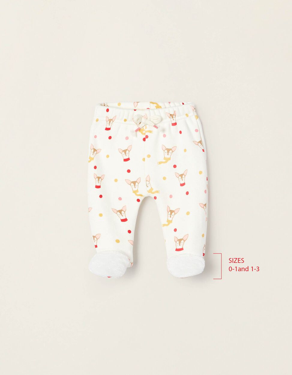 Pantaloni Termici fantasia volpe per neonata